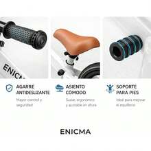 Bicicleta de Equilibrio para Niños 2 a 5 Años, Bici sin Pedales Ajustable con Asiento y Manubrio, Marco Resistente, Llantas EVA Antipinchaduras, Balance Bike Infantil Ligera Unisex - 1 - Ver 4
