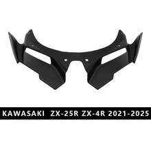 2022-2024 Kawasaki ZX25R/ZX4R 運動摩托車前擋風玻璃翼飾裝套件，耐刮 ABS 材質，提升運動車型外觀 - 十三號鳥嘴 - 查看 5