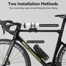 ROCKBROS 1pc Bicycle/Mountain Bike Water Bottle Holder - Black - View 8