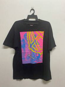 Vintage 90's Anarchic Adjustment Skate Punk Nick Philip Hiroshi Fujiwara/Fashion / Skate Tee / Streetwear / Old Skates T Shirt / Size L - 黑色 - 查看 7