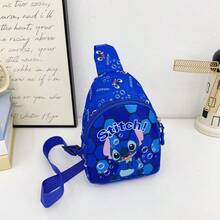 Disney 1个史迪奇卡通零钱包，新款迪士尼休闲印花胸包/腰包，轻便迷你多功能斜挎包 - A - 查看 11