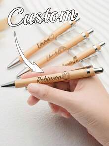 Pulpen Tinta Tulisan Tangan Kustom yang Dipersonalisasi, Pulpen Tinta Tradisional yang Diukir dengan Nama - Logo atau Pesan - Hadiah Kreatif yang Cantik, Dekorasi Ruangan Multifungsi, Dekorasi Natal yang Dipersonalisasi, Hadiah Ideal untuk Wanita/Pria, Keluarga, Teman, Anak-anak, Pelajar, dan Perlengkapan Perjalanan - MultiWarna - View 3