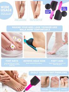 1pc Multifunction Home Foot File, Callus Remover U Shaped Curved Foot File Foot Callus Remover Double- Sided Foot Rasp Callus Remover For Grit Exfoliates Removes Dead Skin, 4 Colors - Multicolor - View 8