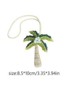 Handmade Beaded Palm Tree Keychain - Bohemian Beach Party Favor, Keychain Or Bag Charm - Perfect Gift For Travel & Everyday Use, Palm Tree Jewelry - Multicolor - View 14