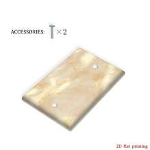 1pc [2D Printed] Marble With Gold Line Light Switch Panel, Socket Cover Plate, Decorative Wall Mounted Switch Socket Cover, Suitable For Bathroom & Kitchen, Unisex - B - View 16