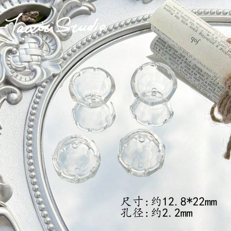 Dreamy Transparent Jellyfish Wind Chime Pendant Loose Beads Beads As Accessories Keychain Bag Hanging Pendant Jewelry - chuông gió màu trắng trong suốt - Xem 1