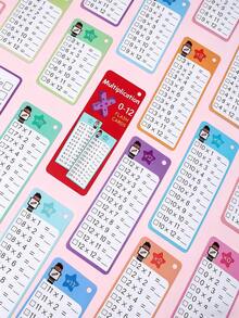 18 piezas Juego de práctica de matemáticas de borrado en seco, tarjetas de tabla de multiplicación, tarjetas flash de multiplicación reutilizables con 2 marcadores de borrado en seco, tarjetas sueltas de práctica de multiplicación - Herramientas de aprendizaje de matemáticas para el hogar y el aula - Conjunto de ejercicios de matemáticas (multiplicación) - Ver 6