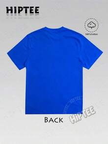 1 Pieza de Camiseta Casual de Moda para Hombres y Mujeres con Anillo en la Mano - Camiseta de Mujer 100% Algodón/Lauren Hill/Estampado de Letras/Camiseta Vintage/Top Casual Holgado de Cuello Redondo para Mujer/Primavera y Verano - Camisetas con Estampados de Graffiti de Nicho - 85841-102525 Versátil, fácil de combinar, adecuada para uso diario, estilo urbano, ropa de vacaciones, ropa de fin de semana. - Azul - Ver 2