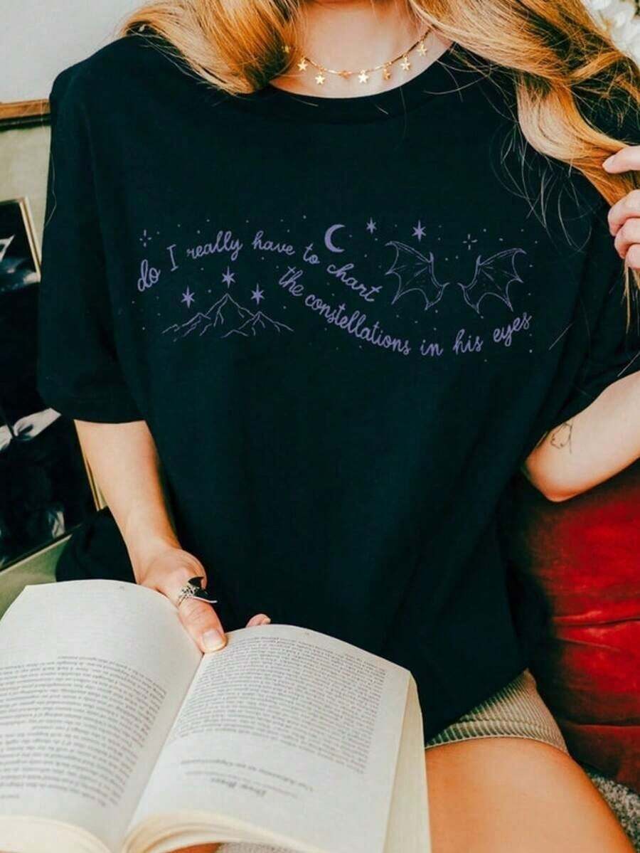 1 Piece Black T-Shirt "I Cry A Lot, But I'm Very Productive", It's An Artistic Sweatshirt, A Funny T-Shirt About Mental Health, Anxiet 210g 100% Cotton, The Designs Are Printed. Unisex. - 黑色 5 - 查看 1