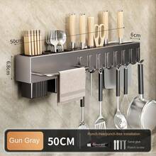 Wall Mounted Kitchen Racks - Gris 50 cm - Voir 3