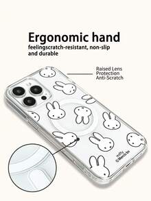 Miffy 透明磁吸無線充電手機殼，節日禮物手機殼，防滑防摔防指紋手機殼，適用於 iPhone 17, 17 Air, 17 Pro, 17 Pro Max, 11, 12, 13, 14, 15, 16 Pro, 16 Pro Max, 14 Plus, 15 Plus, 16 Plus, 16 Pro, 16 Pro Max, XR - 無色 - 查看 5