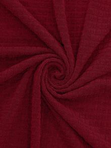 1 Stück einfarbiger Fußhocker Bezug, geeignet für Wohnzimmer Schlafzimmer Zuhause, Sofa Hocker Bezug, für alle Jahreszeiten verwendbar, modern minimalistisch - Bordeaux - Übersicht 5