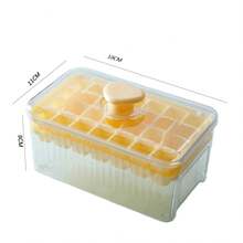 ZHGEE 冰格，食物冷冻模具，压力制冰器，家用冰格，大容量，带盖冰箱冰盒 - 彩色 - 查看 10