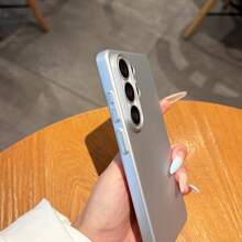 适用于三星 S26 Ultra S25 Ultra S24 Ultra S23 Ultra S26 S26 Plus S25 S24 S23 的瓦楞金属漆旅行箱设计 PC 硬壳金属按键设计手机壳 - 紅色 - 查看 4