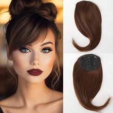 Invisible Bangs Clip-In Extension Front Fringes Hair Pieces Bangs Styling Accessories Easy To Wear And Maintain Natural Bangs Wig For Women - Multicolor - View 12
