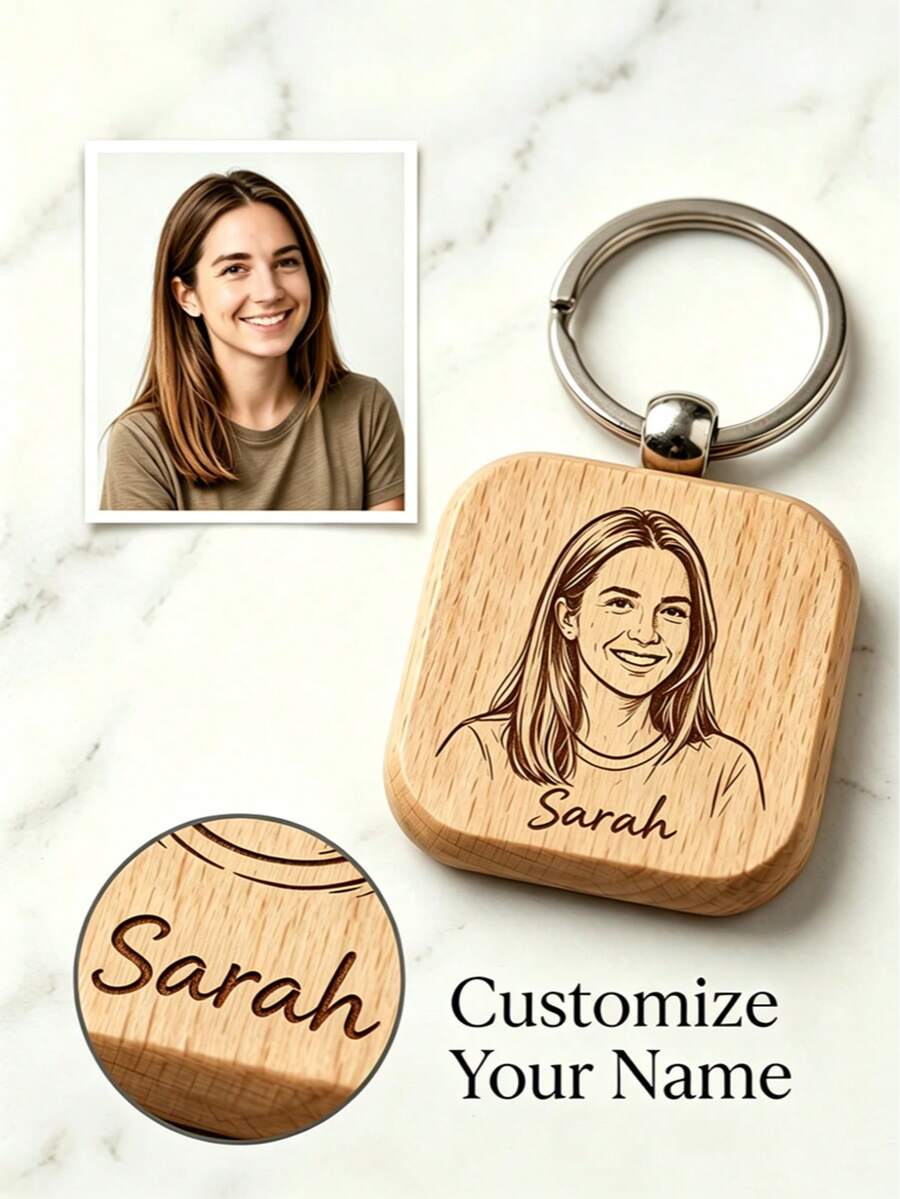 Customized 2pcs/5pcs/10pcs/15pcs/20pcs Personalized Keychain, Couple Customized Keychain - With Couple Photos, A Cute Keychain Gift Customized For Her/Him, Bag Decoration, Keychain Accessories, Customized Name Valentine's Day Gift, Keychain, Customizable Picture Graduation Gift - Multicolor - View 1
