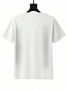 Women's Casual T-Shirt, Short Sleeve T-Shirt With Embroidered Bow Print For Women, Loose Casual Top, Feminine Style With Sweet And Feminine Elements. - 黑色 - 查看 2