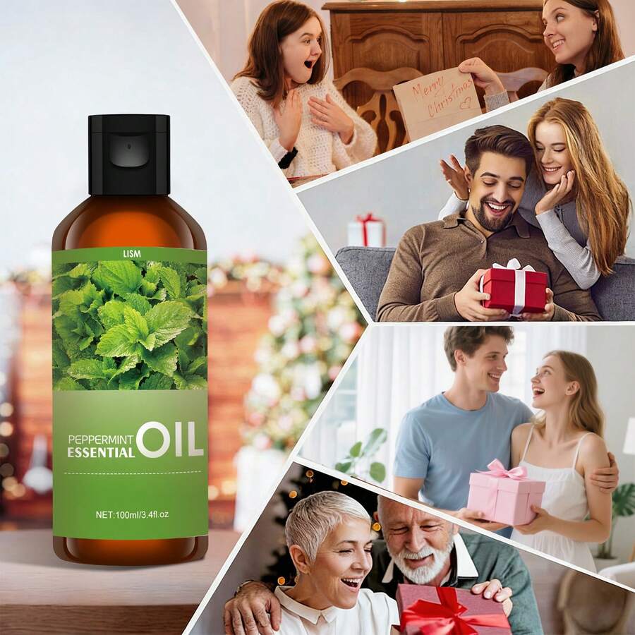 100ml/30ml Bottle Premium Peppermint Essential Oil, 100% Pure Natural, Suitable For Diffuser, Humidifier, Natural Style | Nourishing Oil, Holiday Gift - Peppermint Essential Oil - View 1