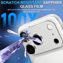 CASECOPS 2pcs Camera Lens Protector Film, Silver (Original Color), High Definition Quality, Anti-Drop Anti-Scratch, Suitable For IPhone 17 Pro/17 Pro Max - Silver - View 4