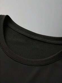 Impala Camiseta de hombre de gran tamaño con estampado elegante - Negro - Ver 3