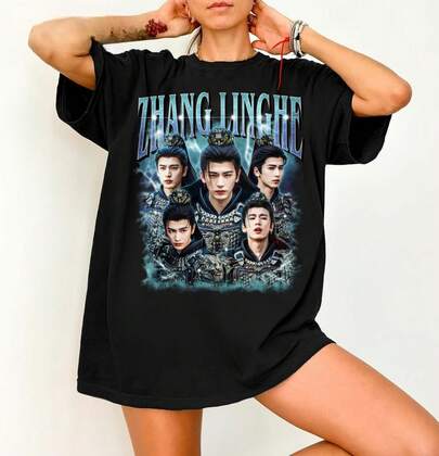 Zhang Linghe Shirt, C-Drama Fan Merch, Idol Inspired Tee, Zhang Linghe Bootleg 90s Shirt, Gift For Fan