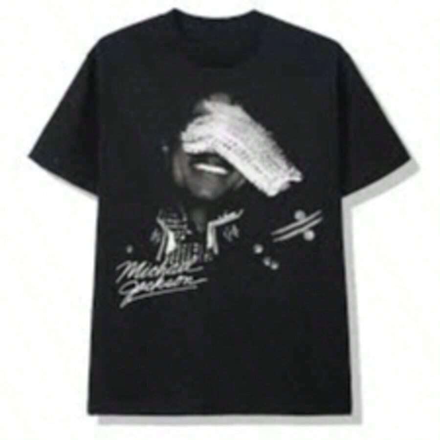 Camiseta conmemorativa de M-Ichael J-Ackson para adultos y niños, de uso diario, transpirable.Camiseta de M-Ichael J-Ackson, vestidos de verano para mujer, conjuntos a juego de pareja para vacaciones, ropa gótica para mujer, atuendos de vacaciones para hombres, atuendos de vacaciones para mujeres, ropa Y2K, camisetas gráficas para hombres, ropa urbana, Camiseta estilo vintage Y2K con presentación minimalista y elegante de M-Ichael J-Ackson, Rey del Pop.Esta camiseta negra ofrece una experiencia de uso suave, ideal para ocasiones sociales casuales, uso diario y colecciones de fans de la música para todas las edades.Regalos personalizados, regalo del Día de la Madre, regalo del Día del Padre, regalo para amigos y familiares. - Blanco - Ver 1