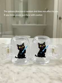 Cat Pattern Toothbrush Holder, Portable Toothbrush Cover Storage Box And Brush Head Protector, Keeps Your Toothbrush Clean And Protects Your Oral Health. Travel Toothbrush Storage Box, Portable Toothbrush Head Protector Clip, Toothbrush Dust Cover, Protects Toothbrush Head, Portable Design For Easy Carrying, Dust-Proof Toothbrush Head Cover Suitable For Travel, Best Gift For Couples, Friends, Family, Teachers, Travel Enthusiasts, Essential For Home And Dorm - Multicolor - View 12