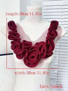 1个/包,8种颜色可选,新款3D褶皱大胸花,可用作服装配饰、DIY服装装饰,适用于婚纱、舞裙、刺绣用品 - A - 查看 17
