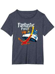 Comics Fantastic Four Fantasticar Retro T-Shirt - 黑色 - 查看 11