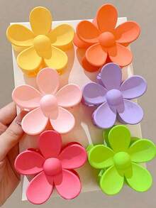 Bộ 6 kẹp tóc hoa nhiều màu sắc, kẹp tóc hoa cúc trong suốt, kẹp tóc họa tiết vân đá ombre, phụ kiện mùa hè cho nữ, phụ kiện màu đỏ tinh tế, thích hợp làm quà tặng Ngày của Mẹ, Ngày Nhà giáo cho phụ nữ và đi biển. Phụ kiện tóc mùa hè, dành cho người lớn, đồ chơi, có thể dùng với kính thời trang, phụ kiện tóc, kẹp tóc màu cam, phụ kiện tóc đi biển, kẹp tóc mùa hè, kẹp tóc đi biển, kẹp tóc du lịch. - Nhiều màu - Xem 2