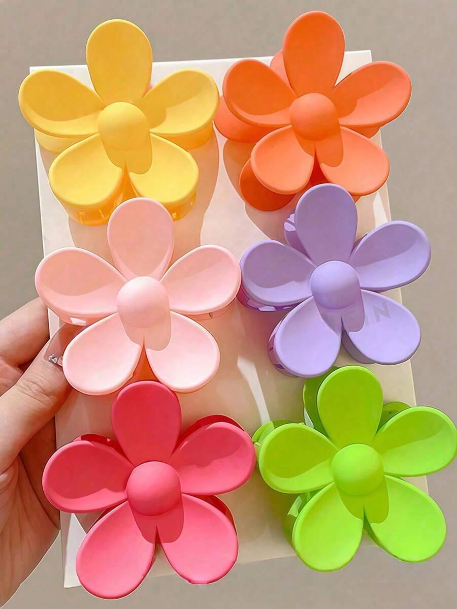 Bộ 6 kẹp tóc hoa nhiều màu sắc, kẹp tóc hoa cúc trong suốt, kẹp tóc họa tiết vân đá ombre, phụ kiện mùa hè cho nữ, phụ kiện màu đỏ tinh tế, thích hợp làm quà tặng Ngày của Mẹ, Ngày Nhà giáo cho phụ nữ và đi biển. Phụ kiện tóc mùa hè, dành cho người lớn, đồ chơi, có thể dùng với kính thời trang, phụ kiện tóc, kẹp tóc màu cam, phụ kiện tóc đi biển, kẹp tóc mùa hè, kẹp tóc đi biển, kẹp tóc du lịch.