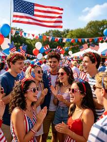 8 buc/set bentițe cu ciucuri pentru Ziua Independenței Americane, roșu, alb, albastru, stea, accesorii de păr pentru Ziua Națională a SUA, decorațiuni de petrecere, bentițe de paradă, recuzită foto de Ziua Independenței, accesorii pentru costume cu tematică patriotică americană, roșu, alb, albastru - bandă de susținere - Vizualizare 5