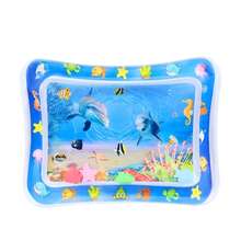 1 pieza Colchoneta inflable de agua para bebés, adecuada para bebés y niños pequeños de 3 a 24 meses, colchoneta portátil de tiempo de barriga rosa, desarrolla la fuerza muscular, criaturas marinas flotantes aleatorias, se requiere supervisión de adultos - Rosa - Ver 8