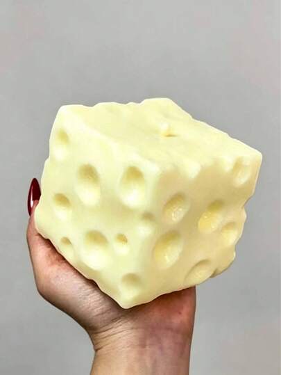 1pc/Squeeze Cheese - Extra Large Soft Squeezable Cheese Block | Gooey Gift, Fun Cheese For Adults | Giant Stress Relief Ball | Adult Sensory Stress Relief Cheese - Sunny Entertainment, Squishable, Stress Relief Toy, Cute Realistic Squeezable Cheese Toy, Slow Rebound Squeeze Stress Ball, Soft Silicone Sensory Toy To Relieve Anxiety, Perfect Birthday, Easter, Halloween, Christmas Party Gift