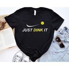 Camiseta unisex de manga corta, JustDinkEsPickleballCamiseta, PickleballRegalo, PickleballJugadorCamisa, RaquetbolSuéter, PaddleballDeporteSudadera con capucha, PickleballAmanteTeeplayerashombre, , , Dazymujer,romwehombres, bohochic,maestrasregalos,camisetaparaconjuntos de mujercon curvasparamu,y2k, - Negro - Ver 6