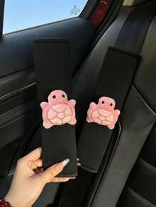 Breathable Cute Turtle Shoulder Strap Cover, Creative Small Turtle Car Safety Belt High-End Shoulder Pad Cover, Car Protective Sleeve, Suitable For All Seasons, For Women - Turtle - View 17