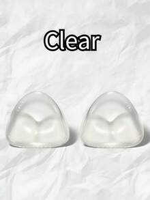 1 Cặp miếng độn ngực silicon vô hình, miếng lót ngực chống thấm nước có thể tái sử dụng, miếng độn ngực tam giác mềm mại cho áo tắm, váy cưới, trang phục hở lưng và mặc hàng ngày. - Nhiều màu - Xem 6