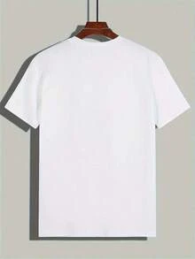 Camiseta de Mujer Versátil con Estampado 'Botánico Ilustrado', Manga Corta, Cuello Redondo, Estilo Casual, Tela Cómoda, Corte Holgado - Blanco - Ver 3