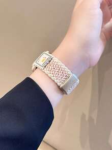 新款藝術優雅尼龍花卉錶帶，相容 38/40/41/42/44/45/46/49mm，適用於 Ultra/S10/9/8/7/6/5/4/3/2/1 - 臘腸狗 - 查看 4