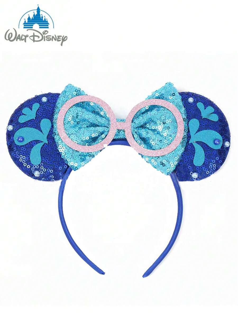 Băng đô tai hình nơ và kính hoạt hình Disney, băng đô tai chuột Minnie dễ thương, hoàn hảo cho bé gái và phụ nữ, thích hợp cho hóa trang, tiệc hóa trang, đi công viên giải trí, lễ kỷ niệm và các buổi tụ họp xã hội. Đây cũng là món quà lý tưởng cho sinh nhật, Giáng sinh, kỷ niệm và các dịp đặc biệt khác. (Phụ kiện tóc, dây buộc tóc, băng đô, băng đô nữ) - Màu xanh lam - Xem 1
