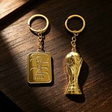 2pcs 2026 USA, Mexico, Canada World Cup Party Keychain Hercules Trophy Theme Keychain Pendant. This Keychain Is A Must-Have For FIFA Fans, Perfect For Back-To-School Gifts - Multicolor - View 8