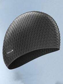 1 chiếc mũ bơi silicon cỡ lớn dành cho nữ/nam, chống thấm nước, chịu áp lực, phù hợp với tóc dài. - A - Xem 2