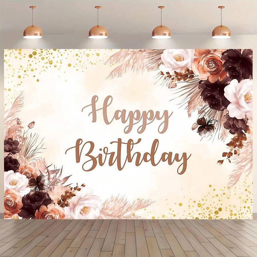 1. Phông nền sinh nhật cô gái phong cách Bohemian, trang trí tiệc sinh nhật phong cách Bohemian, phông nền chụp ảnh hoa lá phong cách Bohemian, đạo cụ chụp ảnh, đồ dùng trang trí tiệc sinh nhật, phông nền trang trí bàn bánh. - Nhiều màu - Xem 1