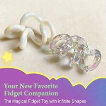 Fidget String Tangles Toy Relax Anxiety Stress Adhd Sensory Aid Twist Fiddle - Relieve Stress And Increase Patience - 亮銀色(附包裝盒) - 查看 10