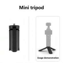 1pc Mini Tripod Stand Adapter For Action 5Pro/4/3 Action Camera, Portable Accessory For Pocket 3 - Black - View 4