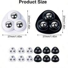 4/8pcs Self-Adhesive Swivel Casters, 360° Rotating Universal Wheels Suitable For Kitchen Appliances, Storage Boxes And Trash Cans - Furniture Casters - Non-porous White-8 - View 4