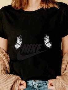 Women T-Shirts - Black - View 3