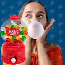 Mini Gumball Machine Ball Dispenser Piggy Bank 15cm RED - View 7