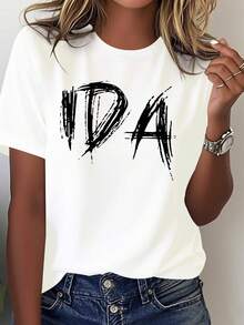 Ida es una camiseta cómodara mujer hecha de pura - Blanco - Ver 2