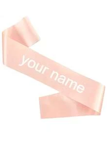 1pc Customized Text Satin, Personalized Slogan Ribbon, Customized Text Party Ribbon, Customized Logo Text Personalized Ribbon, Bride-To-Be Ribbon, Bachelorette Party Ribbon, Pageant Birthday Customized Ribbon, Customized Bride Ribbon, Bachelorette Party Favor, Party Favor, Personalized Gift, Wedding Party, Bridesmaid Proposal Gift, Forever Love, Photo Props, Graduation Gift - Multicolor - View 22